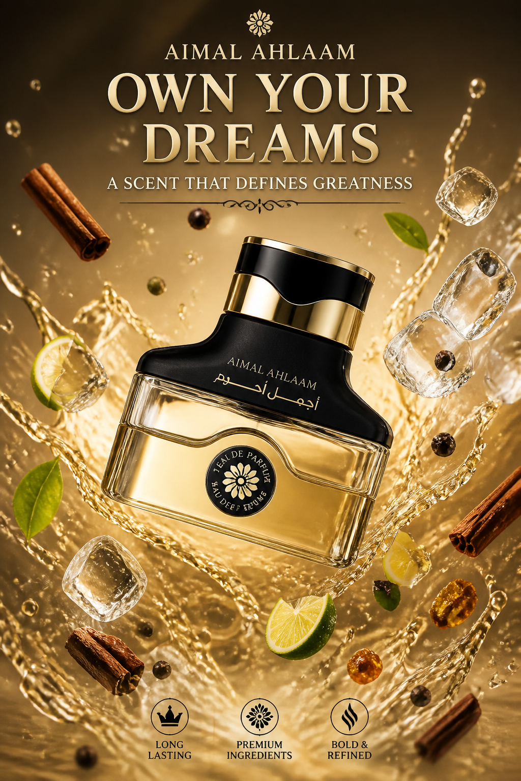 Ard Al Zaafaran Ajmal Ahlaam Oud Eau de Parfum Unisex 100 ml