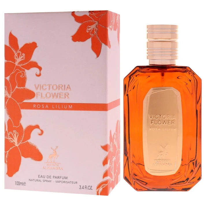Maison Alhambra Victoria Flower Rosa Lilium Eau de Parfum pentru Femei 100 ml