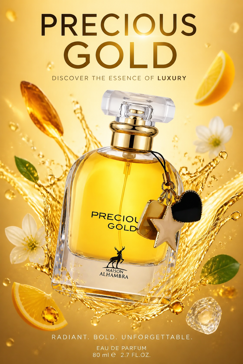 Maison Alhambra Precious Gold Eau de Parfum pentru Femei 80 ml