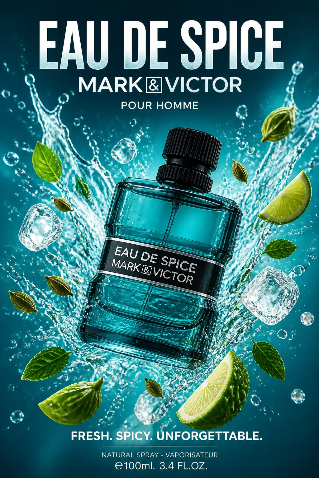 Fragrance World Eau de Spice Extreme Mark & Victor Eau de Parfum pentru Bărbați 100 ml