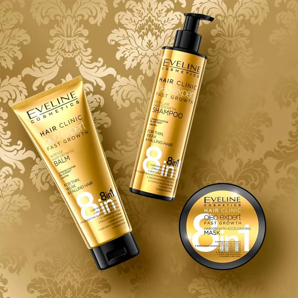 Masca de Accelerare si Crestere Rapida a Parului 8in1 Eveline Cosmetics Cantitate 500ml